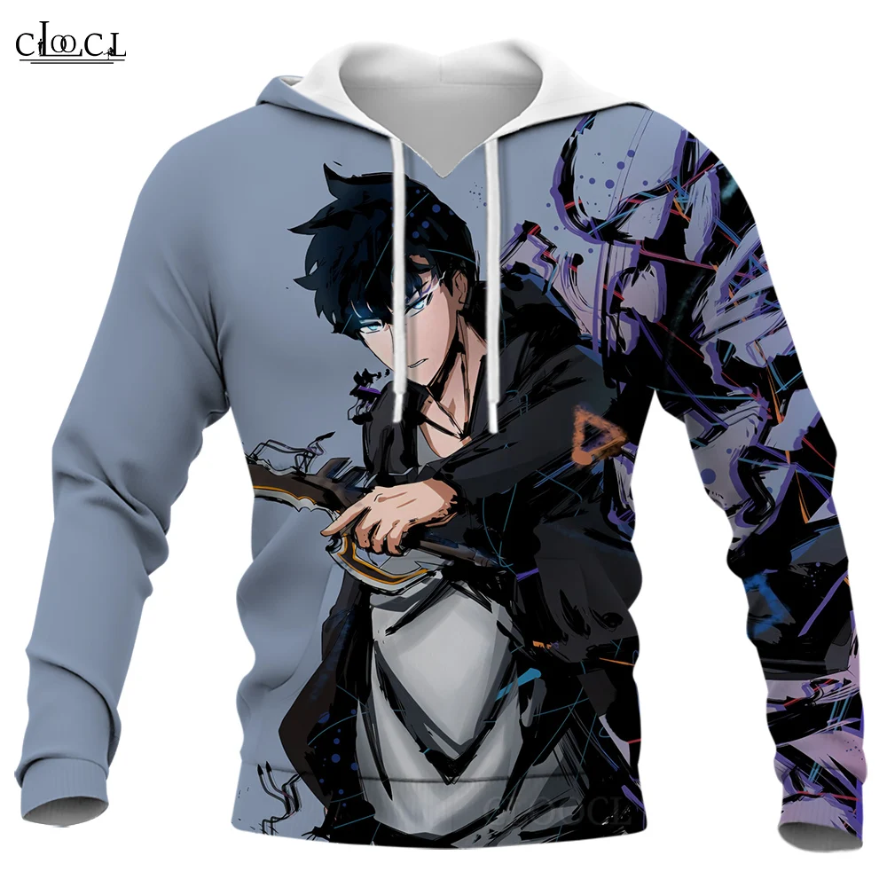 

CLOOCL Men Hoodie Anime Solo Leveling 3D Graphics Comic Printed Women's Clothing Long Sleeves Unisex Hooded Sweatshirt Pullover