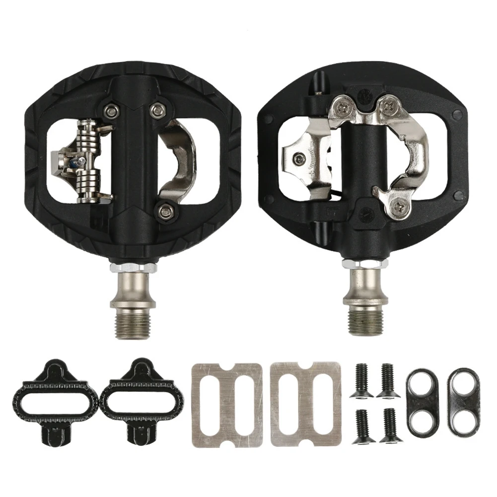 

New Bicycle Pedal Bike Self-Locking Pedal Clipless Pedal Dual Platform Adapters with Cleat for Looking Keor