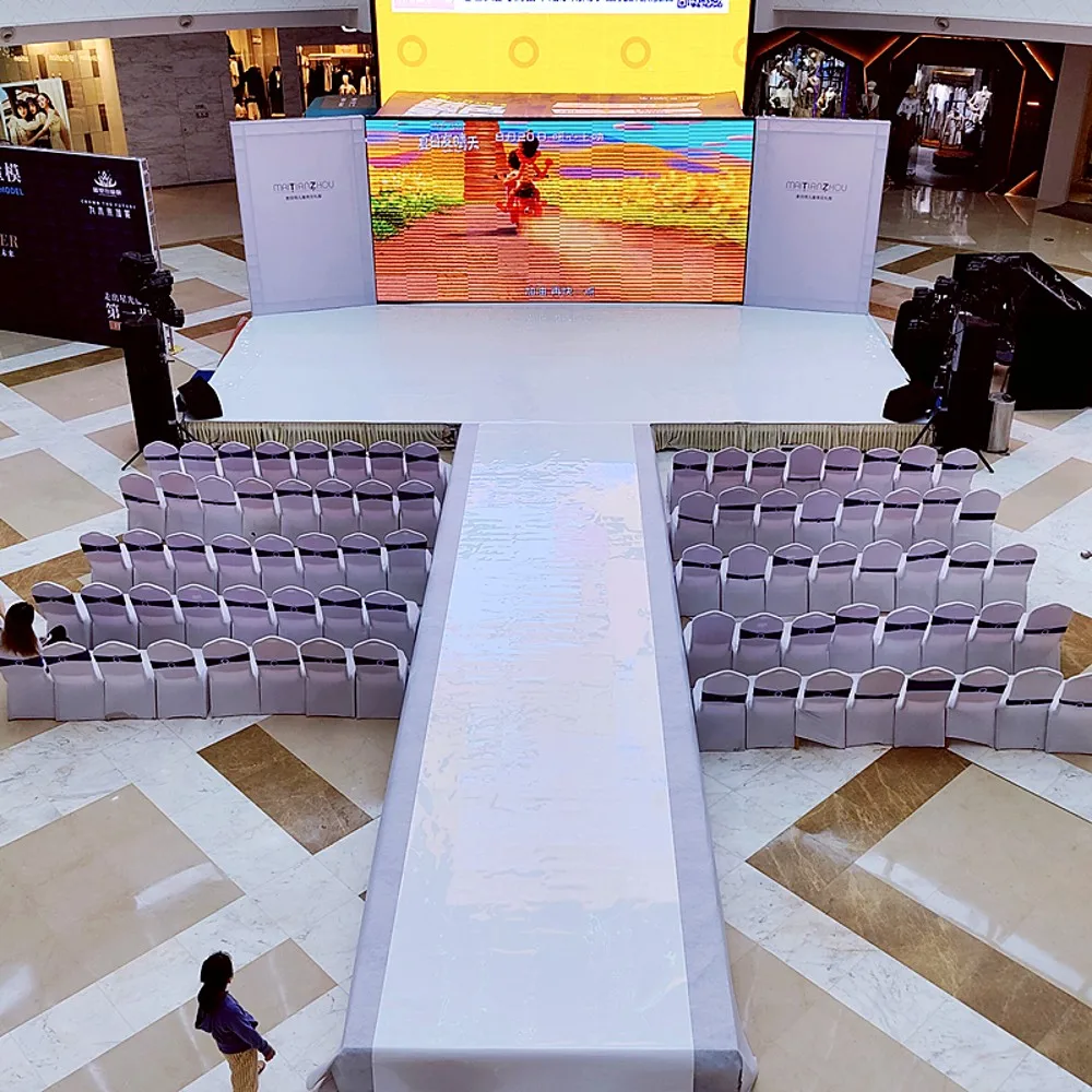 10M Per Roll 1M Wide White Silver Color Mirror Aisle Runner Rug Carpets For Wedding Ceremony Decorations Dancing Floor - купить по