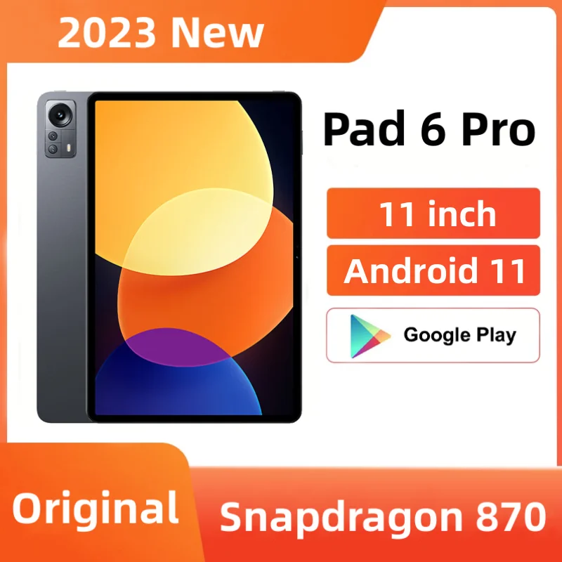 

2023 Mini PC New Original Pad 6 Pro Tablet 11 Inch Global 256GB/512GB ROM Android 11.0 Snapdragon 870 5G Multilingual