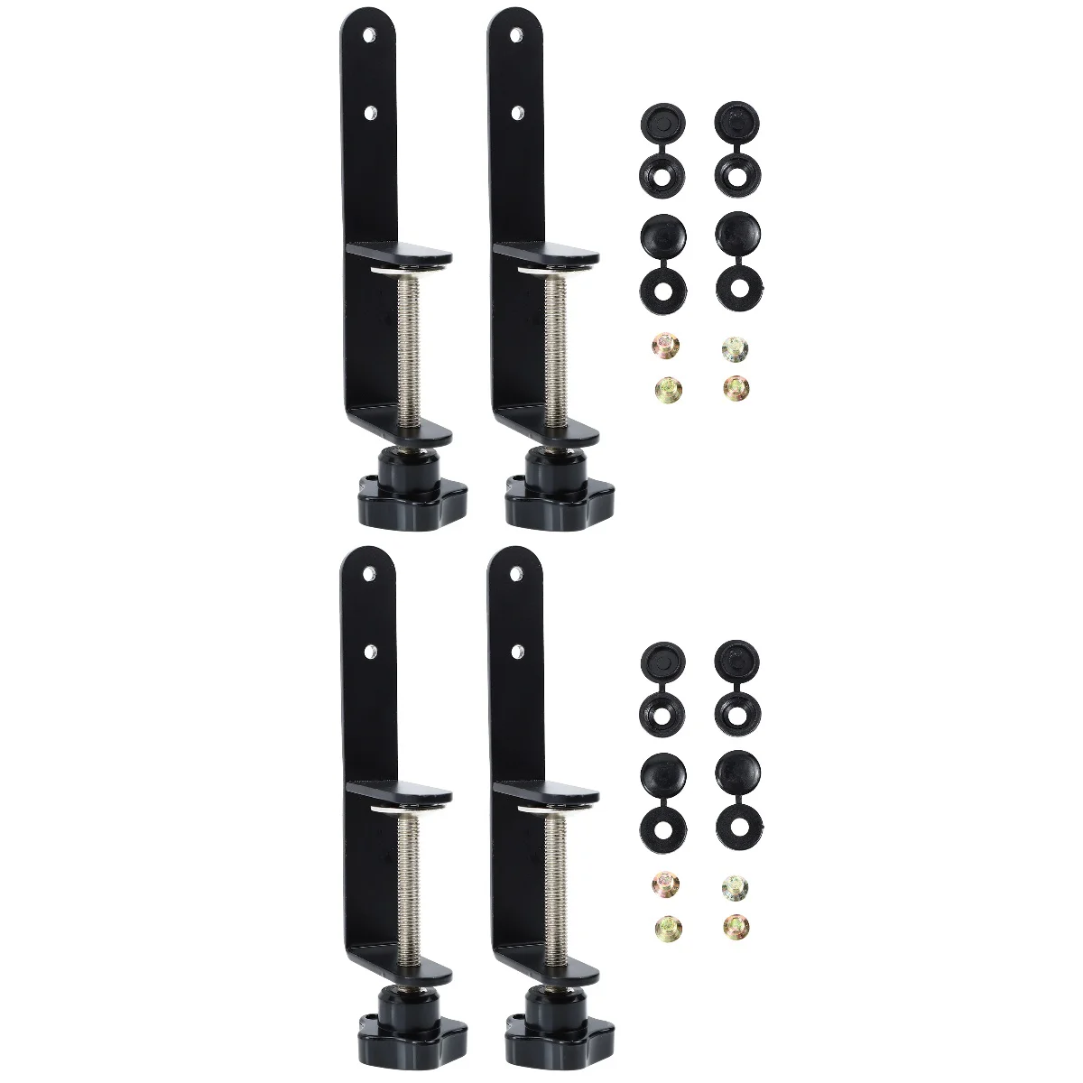 

2 комплекта крепежных зажимов, настольные аксессуары для взбивания панели, без пробивки металлической перегородки