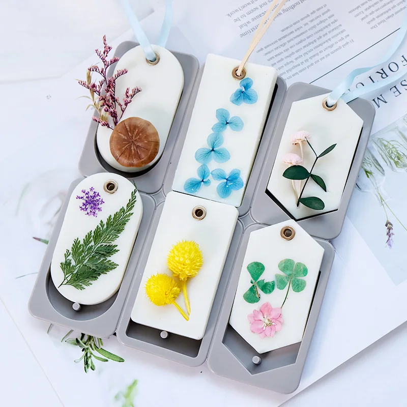 

Epoxy Silicone Mold DIY Resin Aromatherapy Tablet Mold Flower Soap Molds for Soap Making Hanging Ornaments Wax Mold