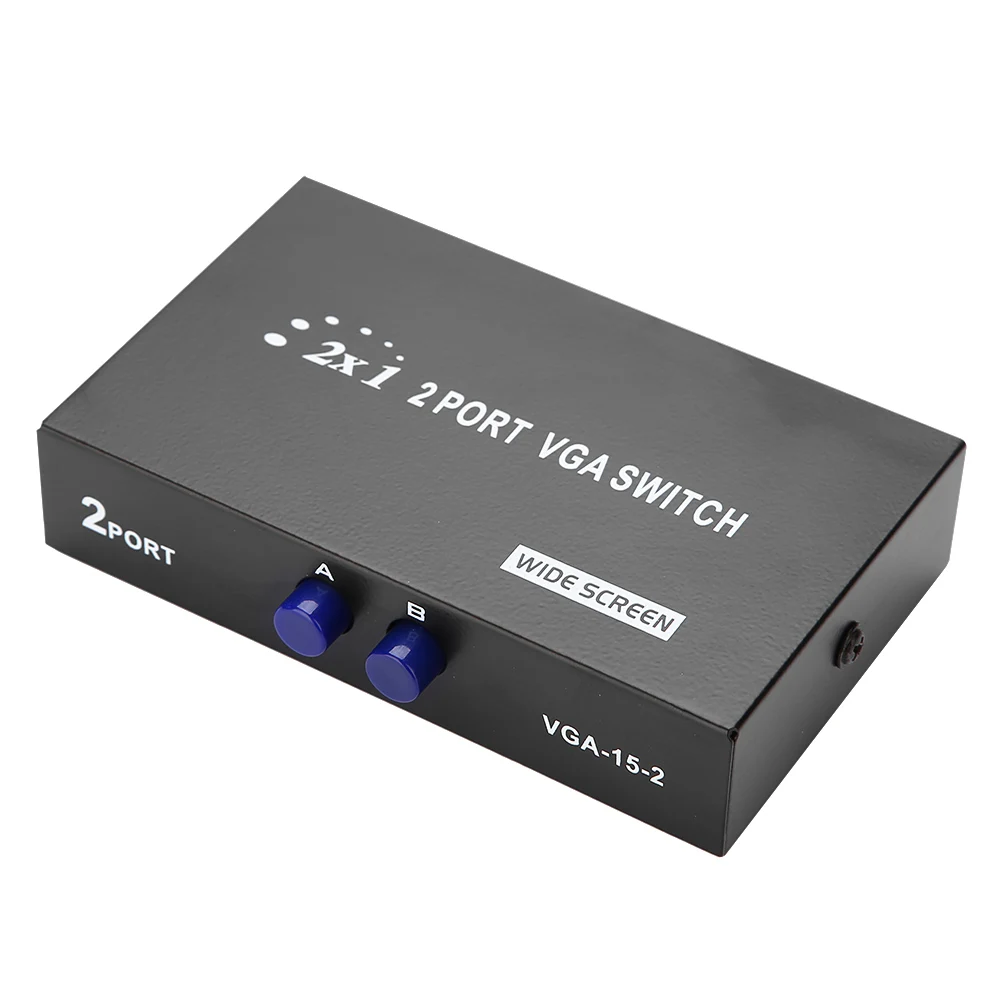 2 in 1 out VGA Switcher Splitter Data Synchronization VGA Monitor Switch VGA Splitter