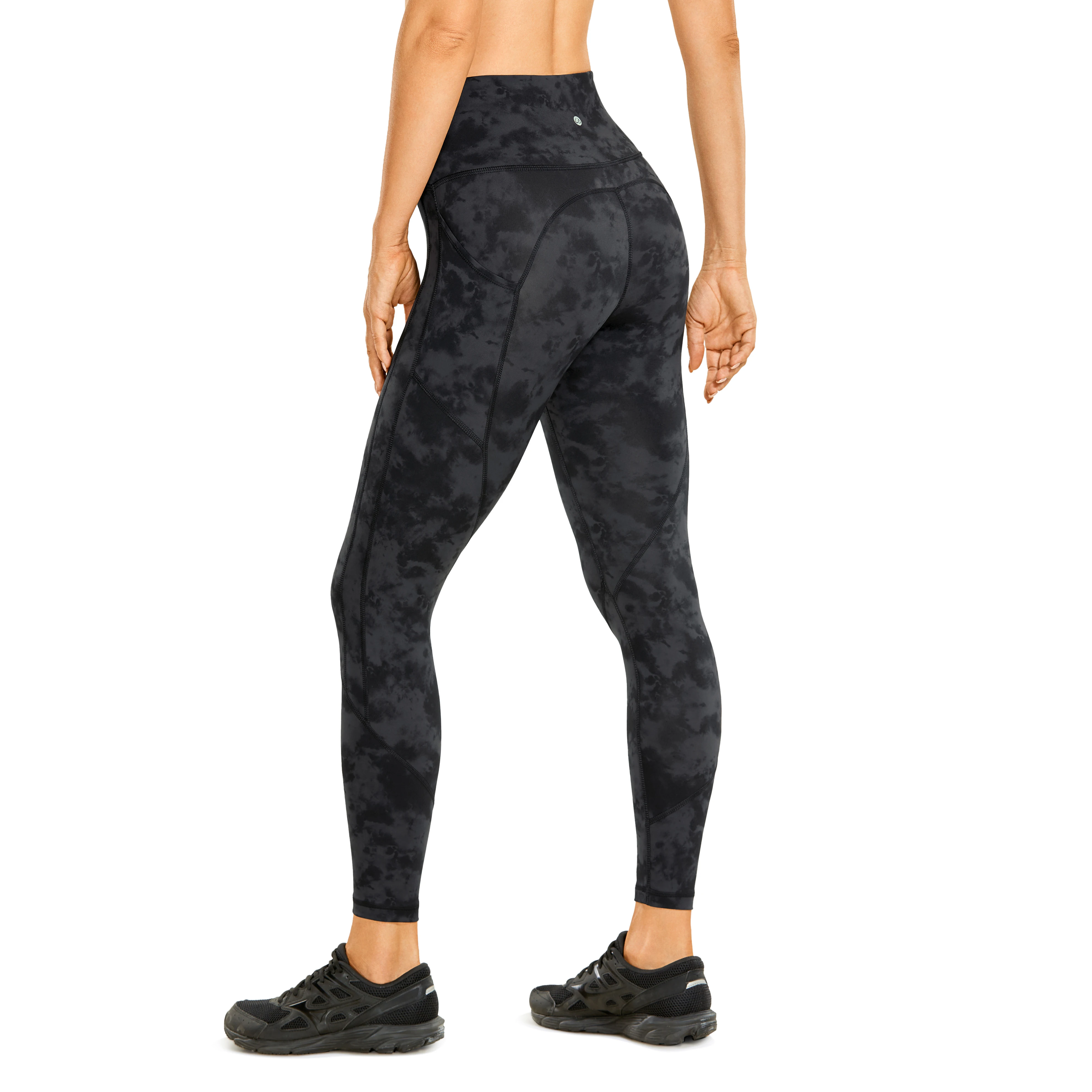 Naked Feeling Workout Leggings - 23 Inches No Front Seam Yoga Pant with Pockets High Waisted