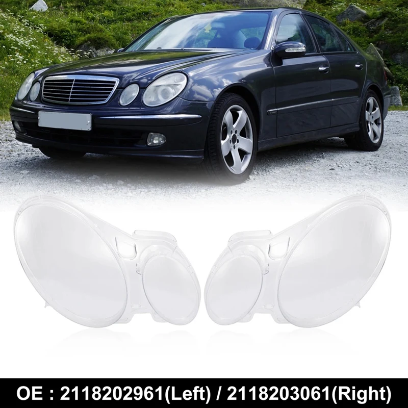 Крышка передней фары абажур для Benz E CLASS W211 E240 E200 02-08 крышка объектива