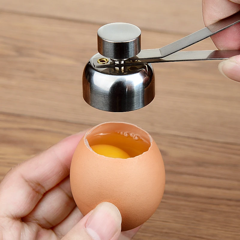 

Metal Egg Scissors Eggshell Opener Eggshell Cutter Double Head Egg Topper Shell Opener Boiled Raw Egg Creative Kitchen Tool