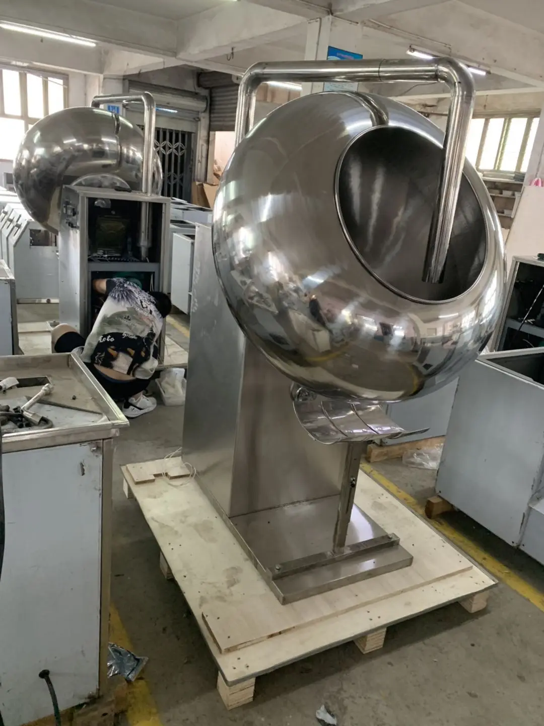 Машина для конфет машина нанесения покрытий маслом и сахаром/шоколадом покрытия