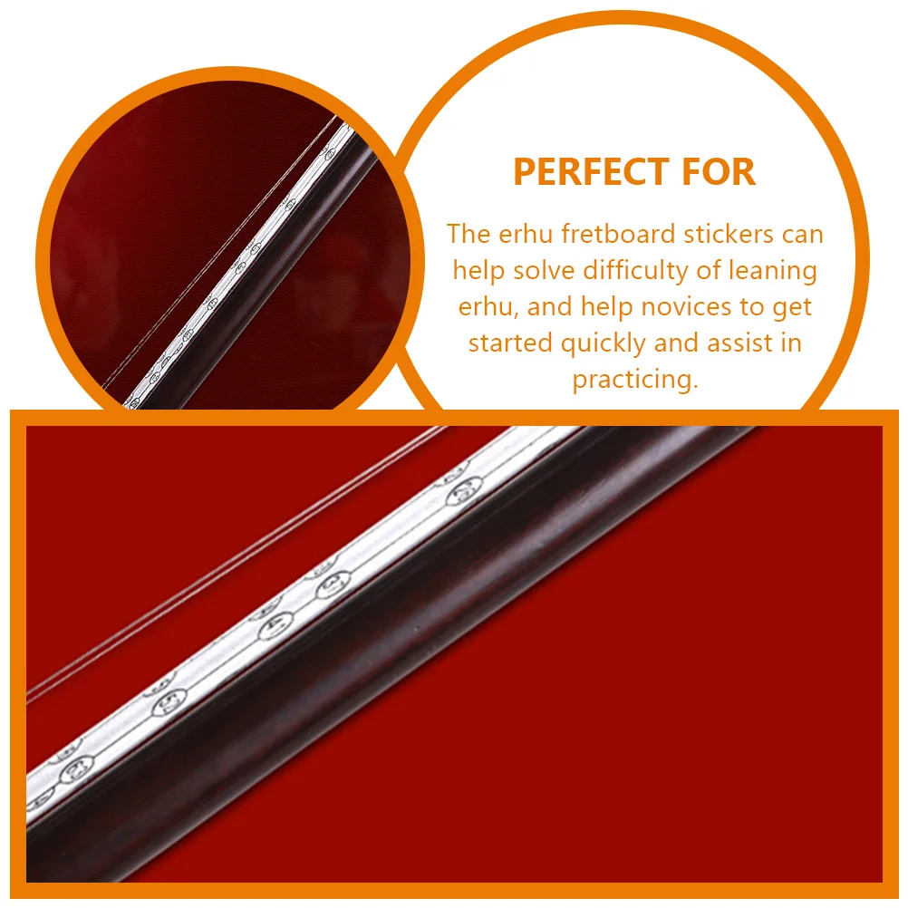 Erhu Intonation Stickers Fretboard Accessories Chinese Instrument Decals Scale for