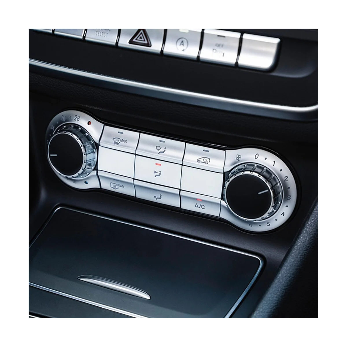 

Car Center Console Air Conditioning Button Sticker Trim for Mercedes Benz CLA C117 GLA X156 a B Class W176 W246