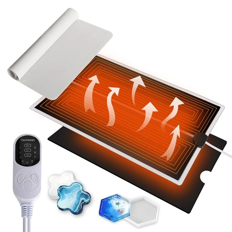 

Нагревательный коврик из смолы с таймером и регулировкой температуры, безопасный и быстро отверждаемый полимерный коврик