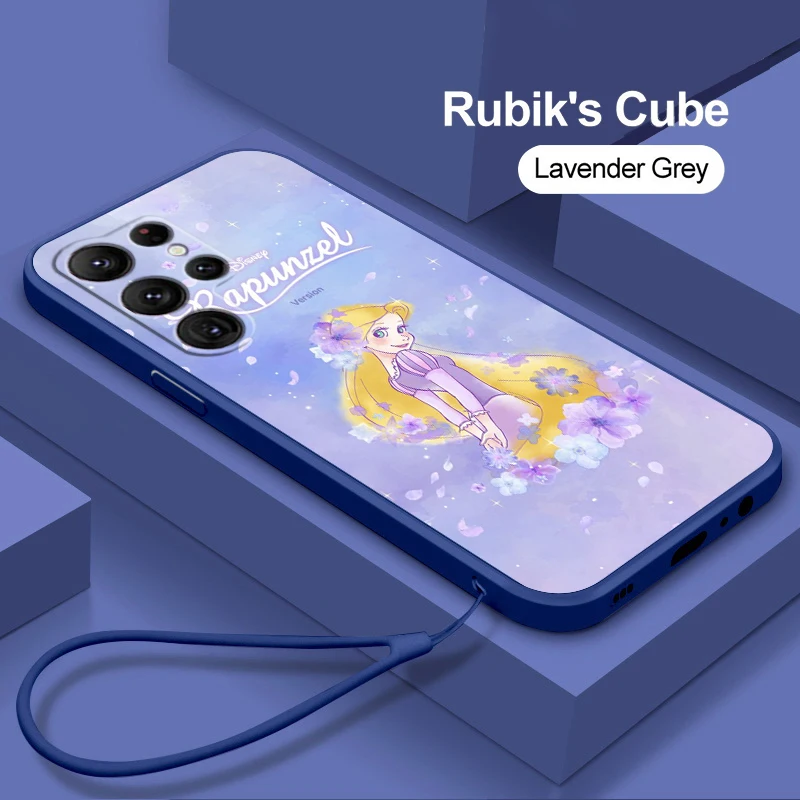 

Liquid Rope Phone Case For Samsung S23 S22 S21 S20 FE S10 Plus Lite Ultra 5G Cover Shell Princess Girl Cover Shell Coque Capa