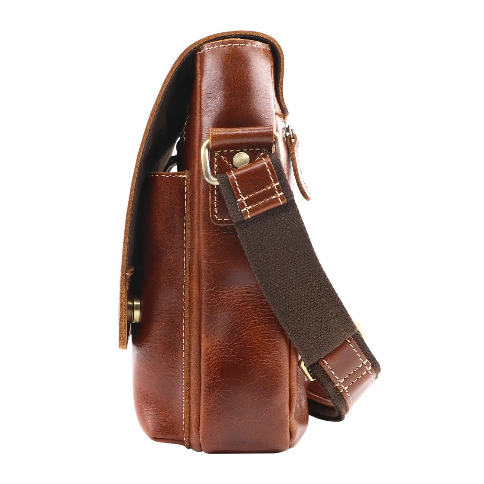 Royal Bagger Shoulder Bag for Man Messenger Sling Bags Men Real Genuine Cow Leather Retro Fashion Crossbody Pockets Business