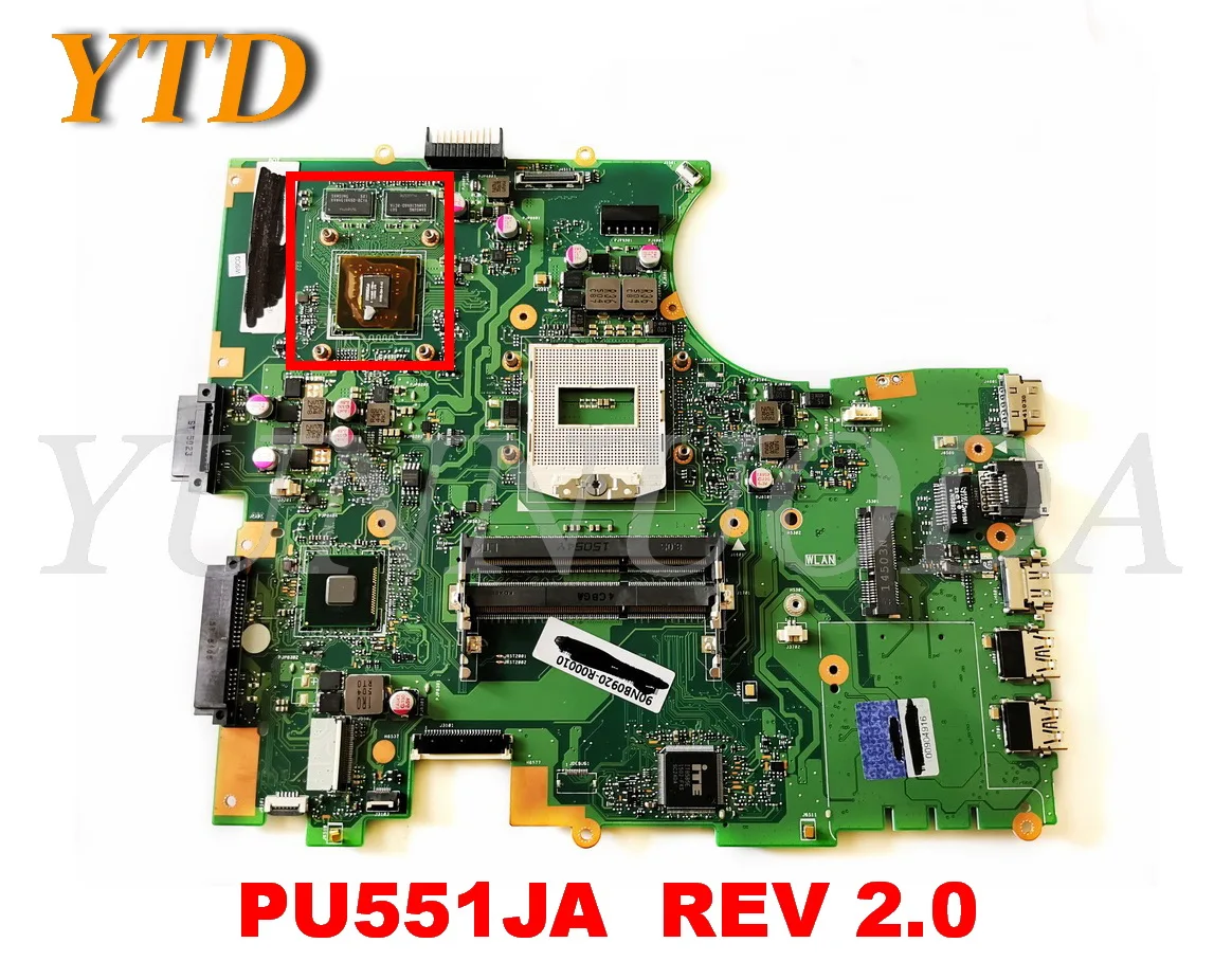 Original for ASUS PU551JA Laptop motherboard  PU551JA  REV 2.0  tested good free shipping