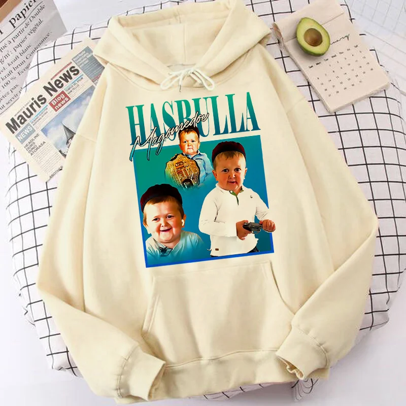 

hasbulla hoodies female anime Ulzzang streetwear printed female sweatshirts y2k aesthetic