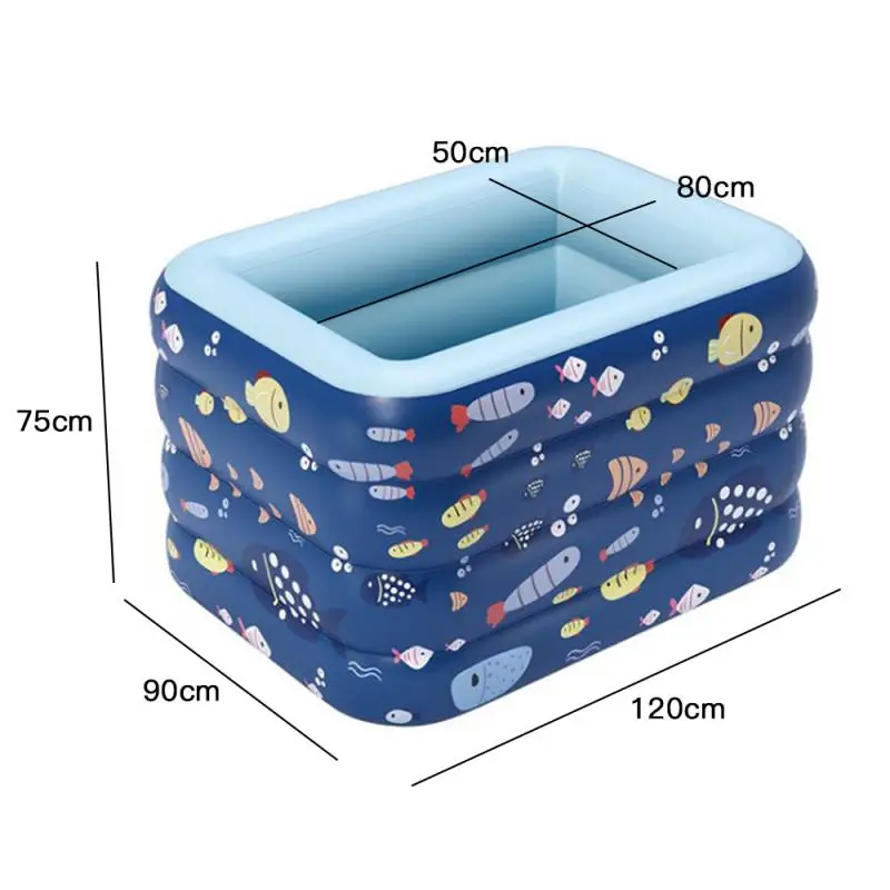 

120cm Wireless Inflatable Swimming Pool Children Home Use Outdoor Baby Paddling Pool Summer Paddling Bathing Tub HWC