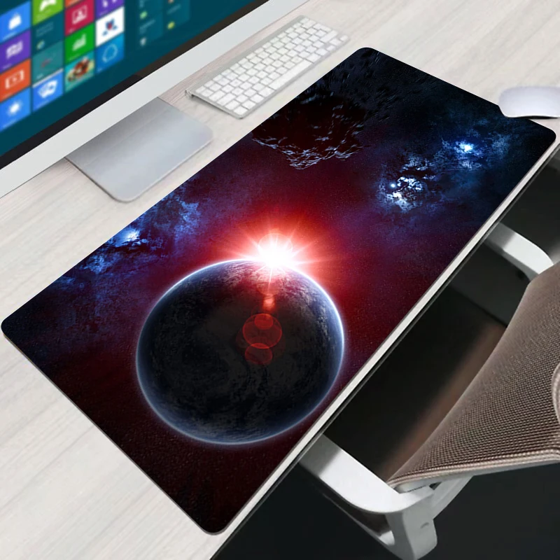 

Planet Mousepad Mause Pad Gamer Accessories Mouse Mats Desk Protector Keyboard Gaming Mat Pads Large Xxl Pc Mice Keyboards