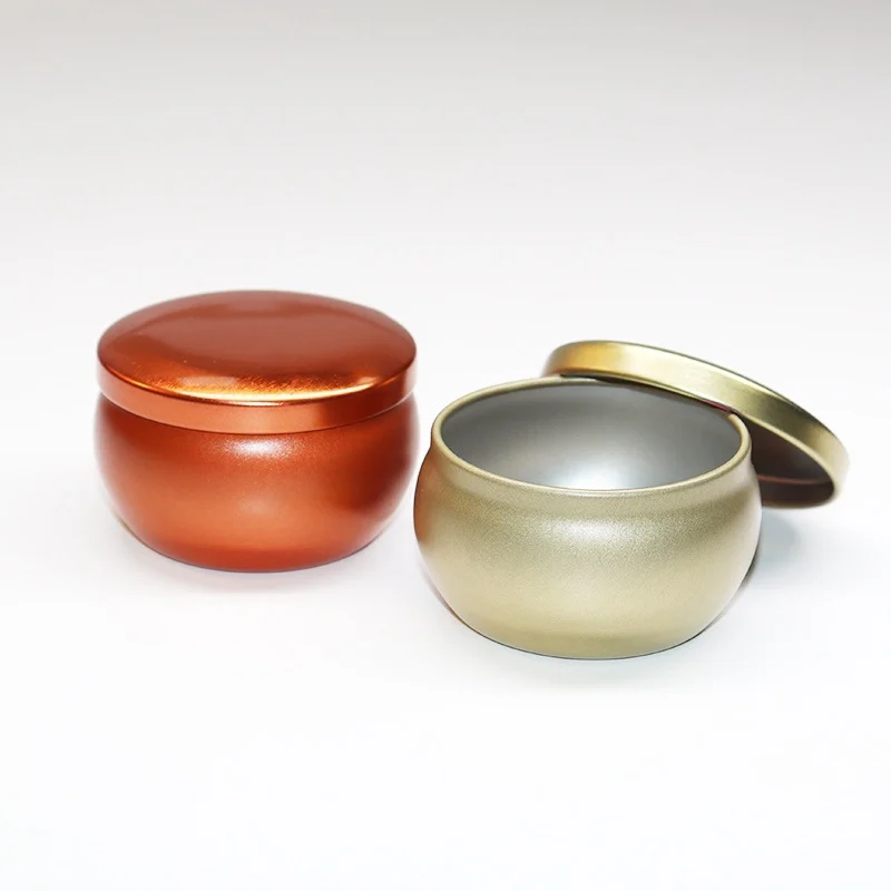 Купить Круглые жестяные банки для свечей, 12 шт., 2,2 унции, 66 г, герметичные металлические банки для свечей «сделай сам» для ароматерапии, контейнер д... Pаспродажа Круглые жестяные банки для свечей, 12 шт., 2,2 унции, 66 г, герметичные металлические банки для свечей «сделай сам» для ароматерапии, контейнер д...