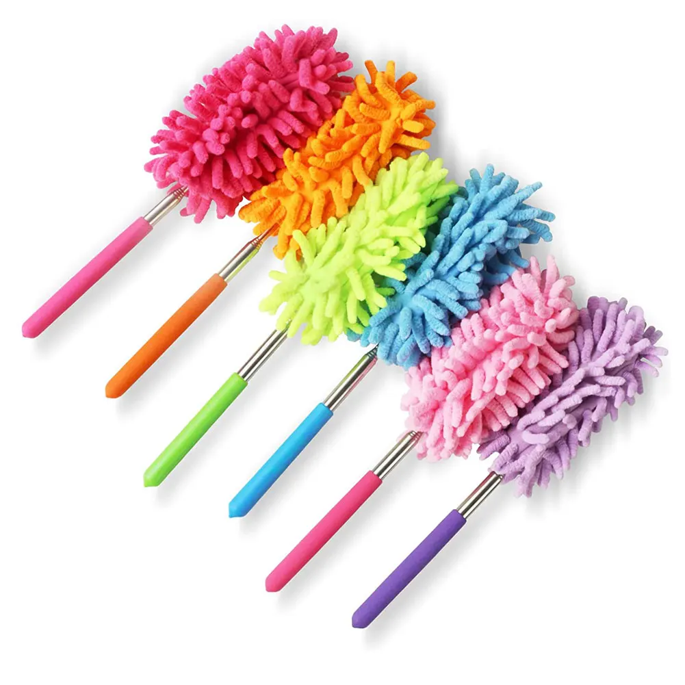 

Microfiber Duster, Cleaning Brush, Extendable Washable Mini Dusters Washing Tool Scrub Dusters,Household Office Kitchen Tools