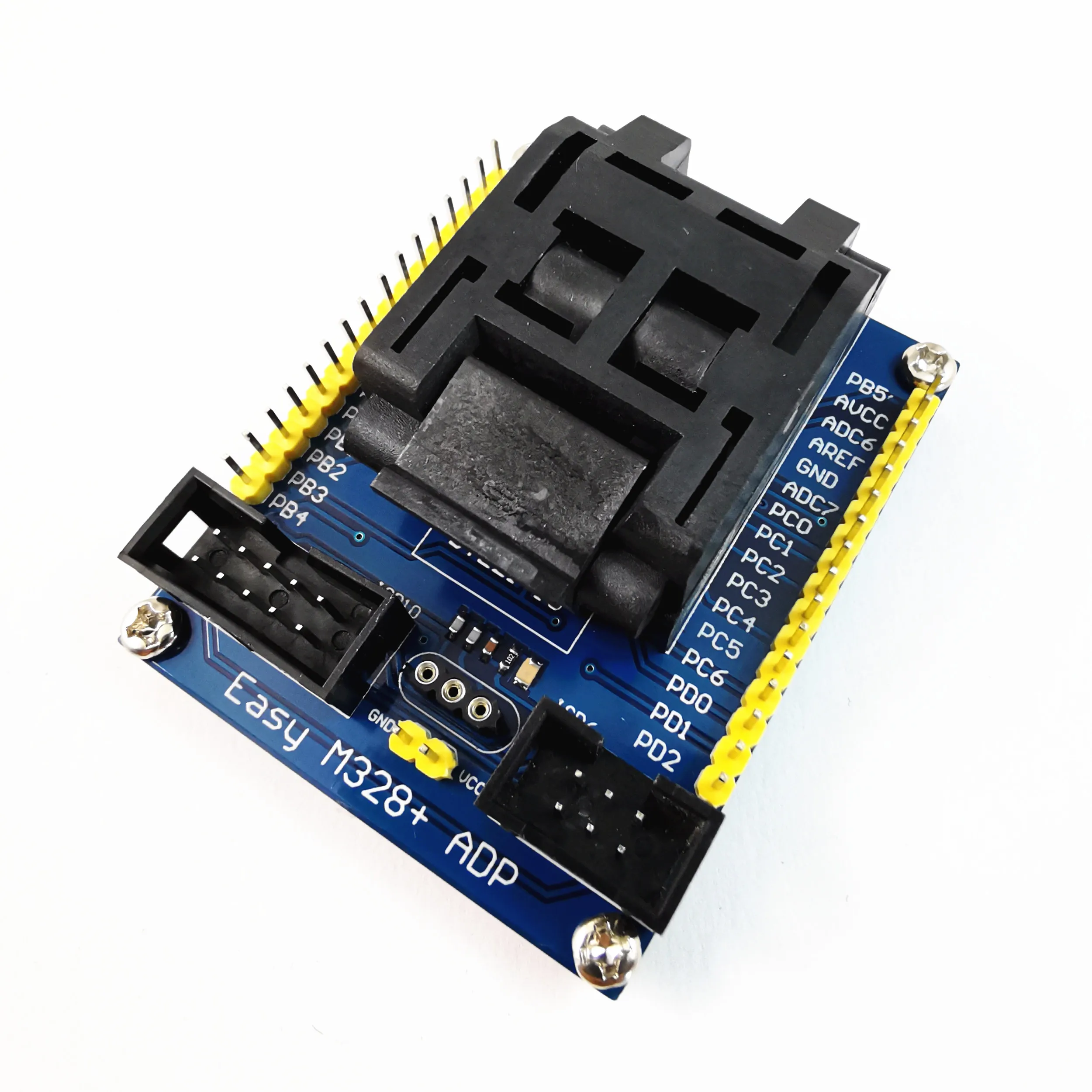 Микросхемы ATMEL AVR Серия ATMega8/48/88/168/328P Адаптер интерфейса LQFP32 к AVRISP 10P/6P — простой