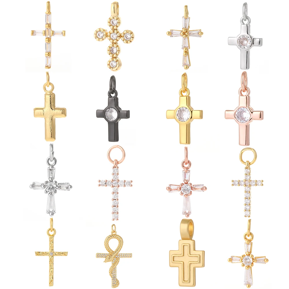 

Gothic Crosses Charms For Jewelry Making Supplies Pendant Golden Diy Neckalce Earrings Accessories Cool Charms Designer 2022