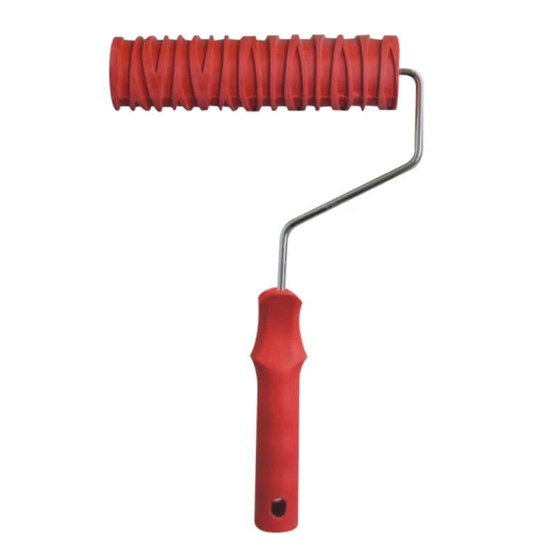 

7-дюймовый малярный валик портативный зерновой узор краска резиновый валик инструмент для украшения стен Прямая поставка