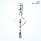 Шарм-бахрома в виде шляпы для мальчишника, серебряное покрытие, подходит для браслетов Pandora с подвесками для женщин и девушек, бусины, подарки для женщин, ожерелье