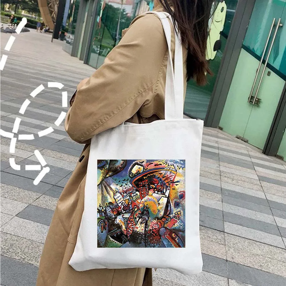 Московский собор Св. Базилика Matrioska Doll Psychedelic Women's Canvas Shopper Хлопковая Сумка-тоут