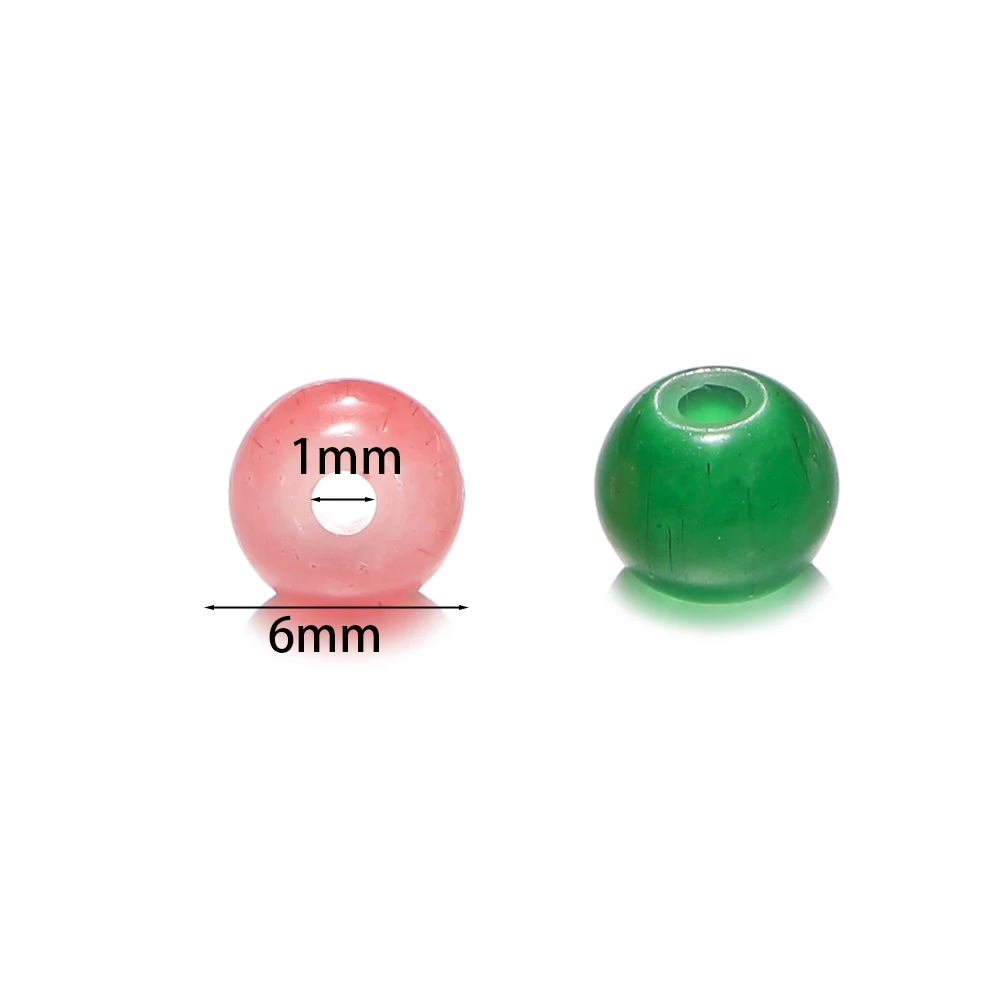30/50 шт. стеклянные круглые бусины красочные разделители свободные для ожерелья