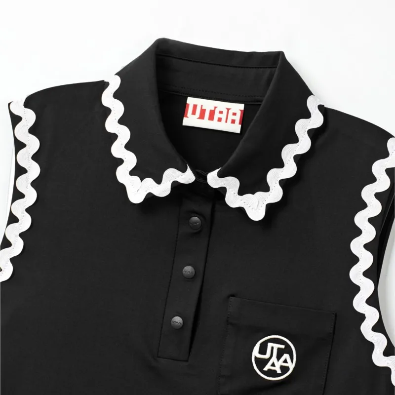 Sleeveless Polo Shirts for Women Golf Collared Tank Top for Athletic, Tennis, Golfing, Quick Dry