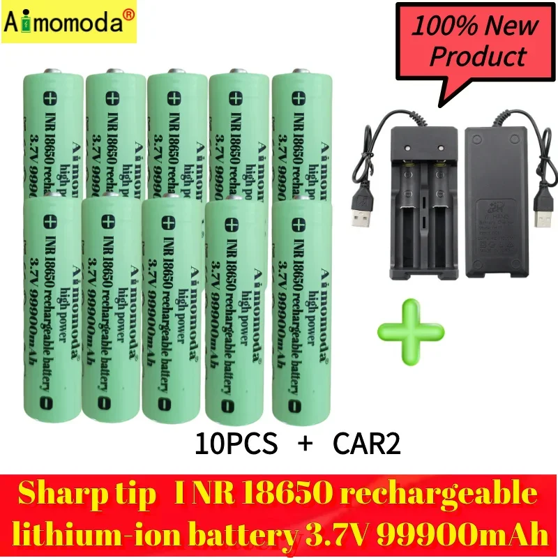 100% новый продукт выступающий INR18650B литий-ионный аккумулятор 3 7 В 99900 мАч большая