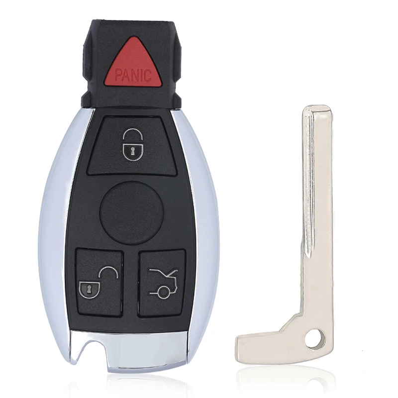 DIYKEY 3 / 4 кнопочный фонарь с кнопками 315 МГц/433 МГц для сумки и NEC Mercedes-Benz 1997 - 2016