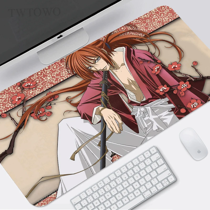 

Игровой коврик для мыши Rurouni Kenshin XL, большой новый компьютерный коврик для мыши XXL, коврики для мыши из натурального каучука, офисный Противос...