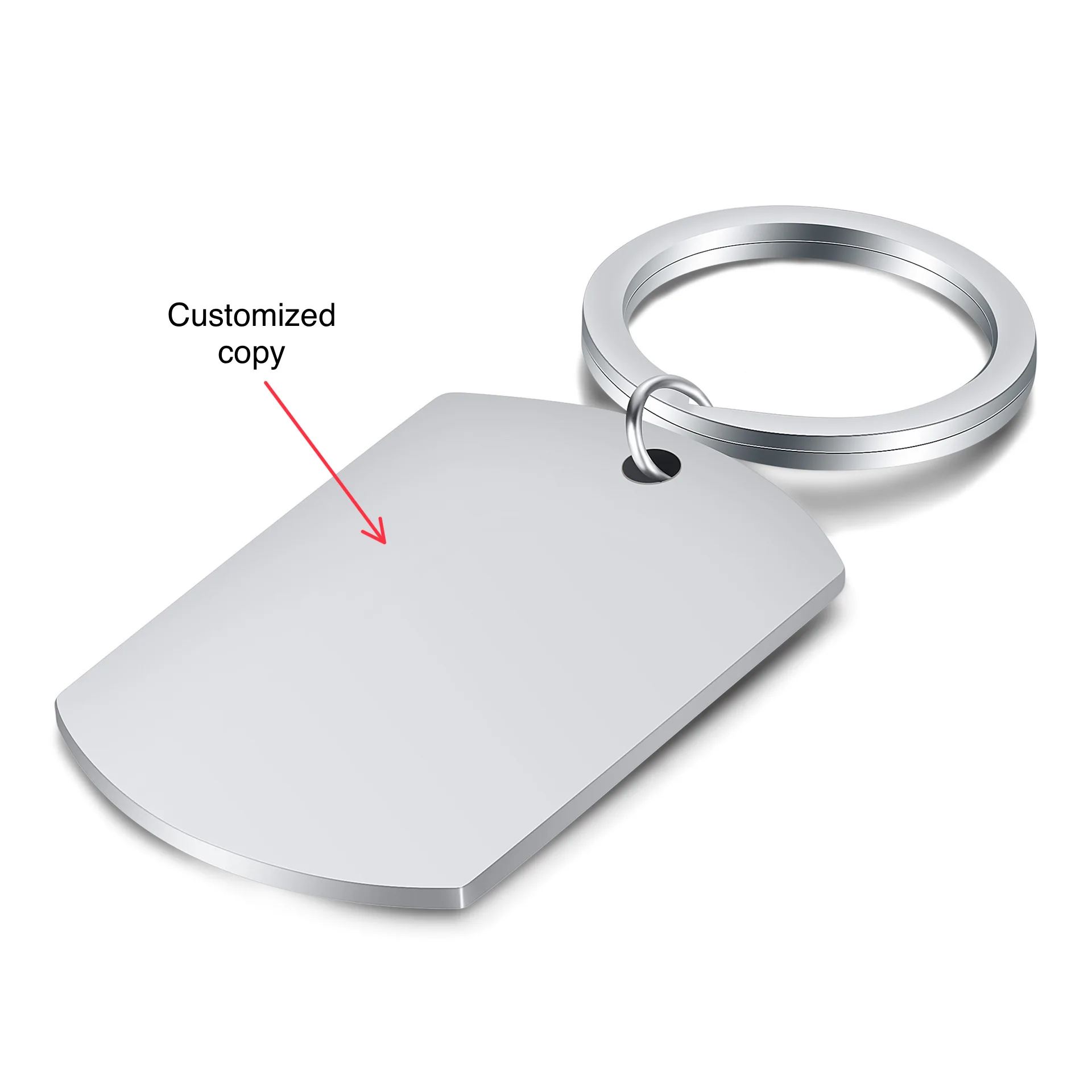 Customized Stainless Steel Keychain Individual Photo Customization Copywriting Customization Gift