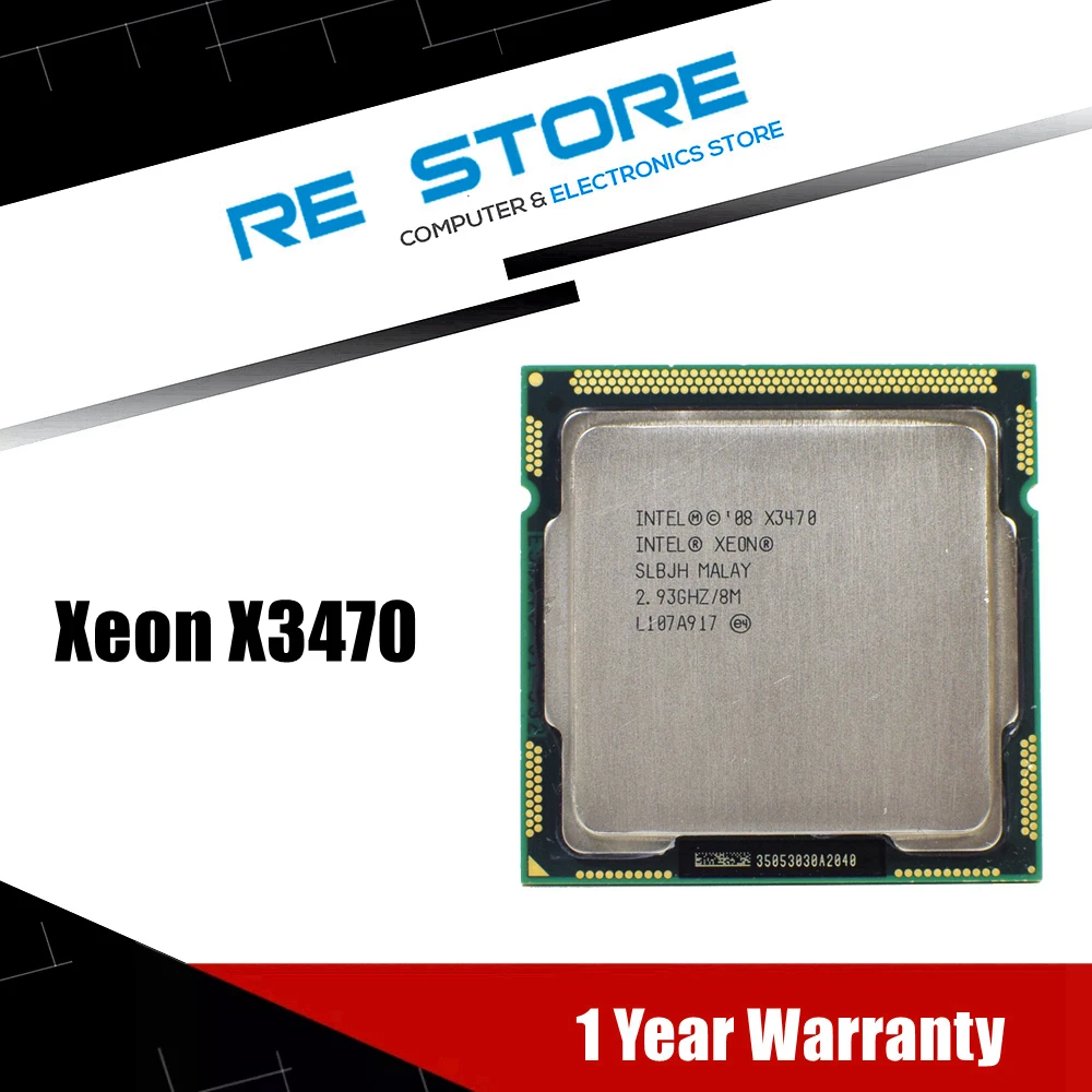 

Intel Xeon X3470 Processor 8M Cache 2.93GHz SLBJH LGA 1156 CPU