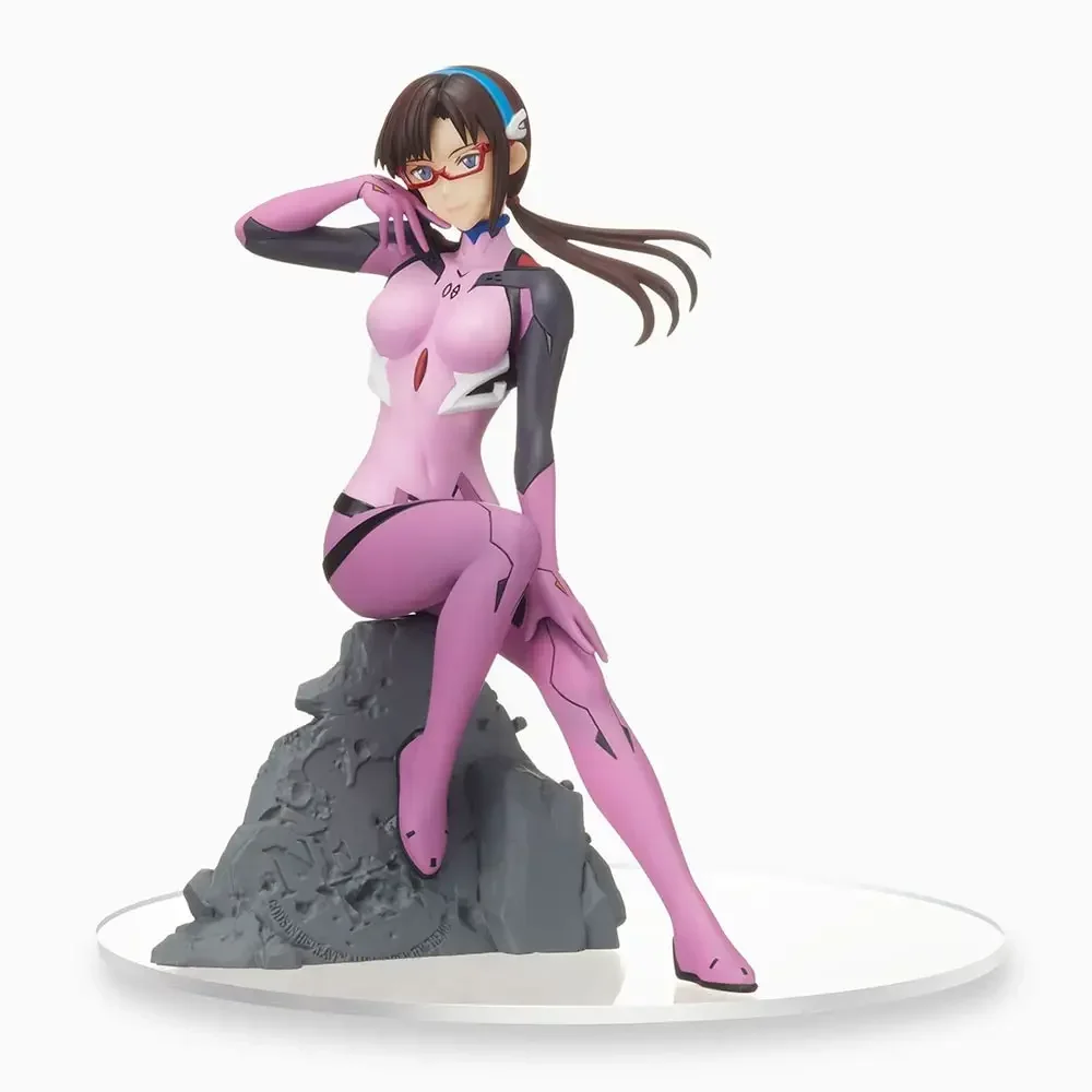 Фото Оригинальная фигурка SEGA NEON GENESIS EVANGELION EVA SPM Мари Макинами Иллюстрес, ПВХ-модель, декоративная статуэтка, детская игрушка №3