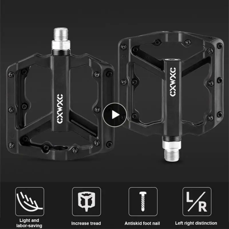

Chromium-molybdenum Steel Bicycle Footstep Light Weight Mountain Bike Footrest Nylon Riding Pedals Corrosion-resistant Stability