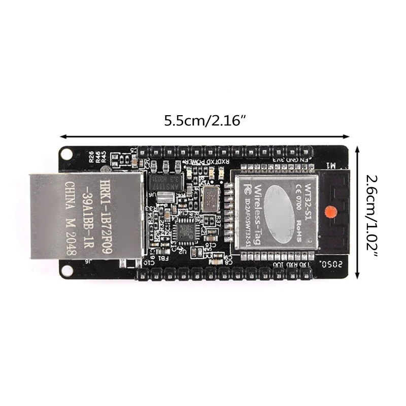 dos ethernet de wt32 eth01 esp32 100mbps rj45 bluetooth-compatível