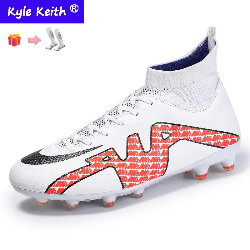 Top Quality Man's Soccer Shoes Adult Kid TF/FG Outsole Non-Slip Unisex Football Cleats Sports Breathable Sneakers Chuteira Campo enlarge