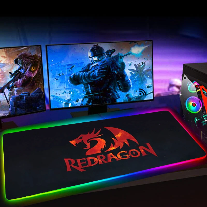Коврик для мыши Redragon RGB большой игровой компьютерный коврик Настольный с