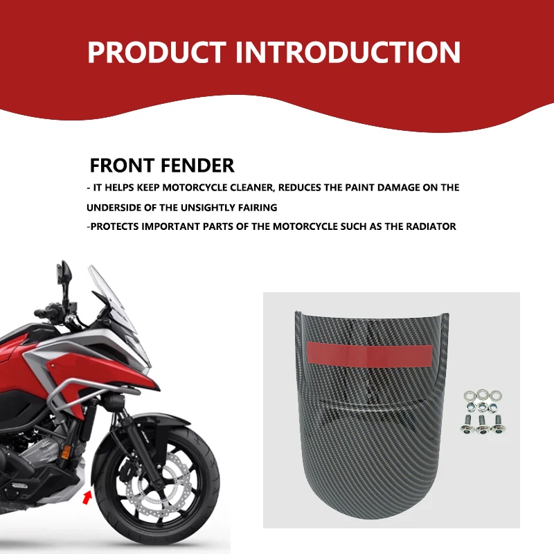 Фото Для HONDA NC750X NC750S удлинитель переднего брызговика NC700X NC700S NC700 NC750 S/X NC 750 700 2014-2023 мотоцикл №5