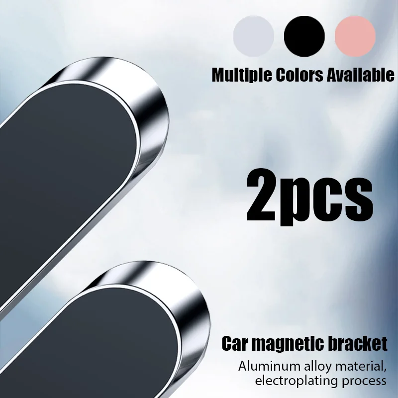 

2PCS Magnetic Car Phone Holder Magnet Mount Mobile Cell Phone Stand Telephone GPS Support For iPhone Xiaomi Huawei Samsung