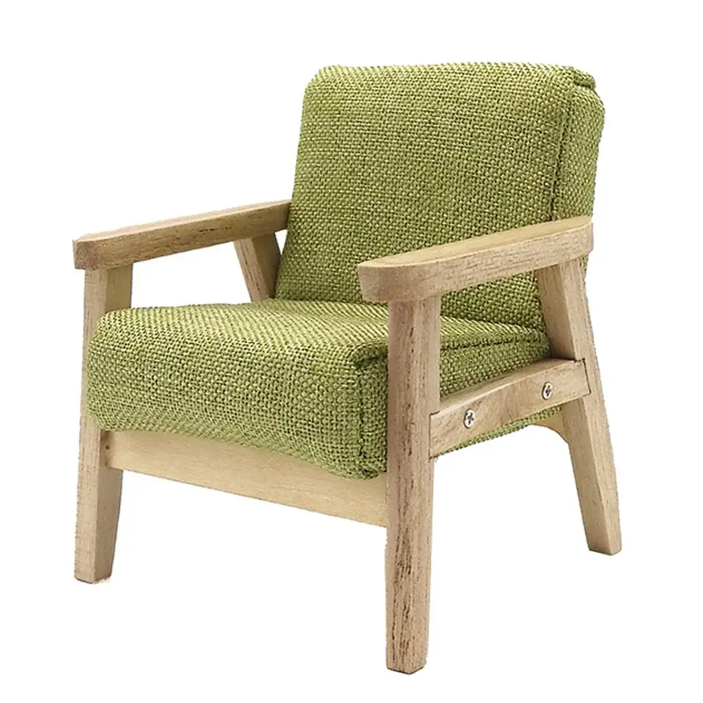 

Handmade 1/12 Scale Dollhouse Sofa Miniature Furniture Accessories