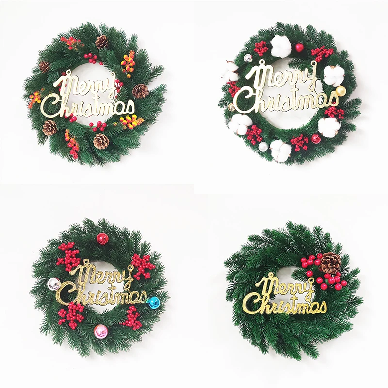 Рождественский венок для открытой двери украшения новогодней прихода сделай сам