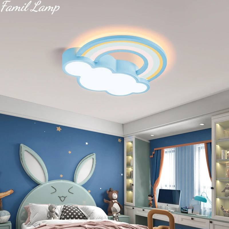 

LED Ceiling Lights Lamp Modern Cartoon Children Cloud Rainbow Nordic Apartment Interior Room Lighting Living Bedroom Decorate