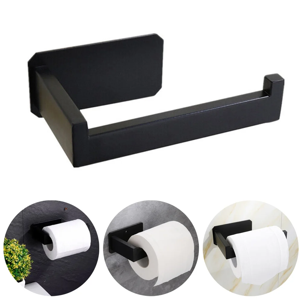 

Toilet Wall Mount Toilet Paper Holder Stainless Steel Bathroom Kitchen Roll Paper Accessory Tissue Towel Accessories Holders