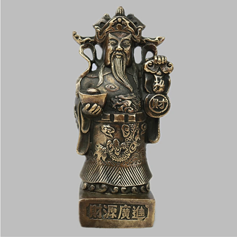 

SUIRONG---2017 606+++A god of wealth treasure bronze Seiko copper bronze statue of the God of wealth fortune feng shui or