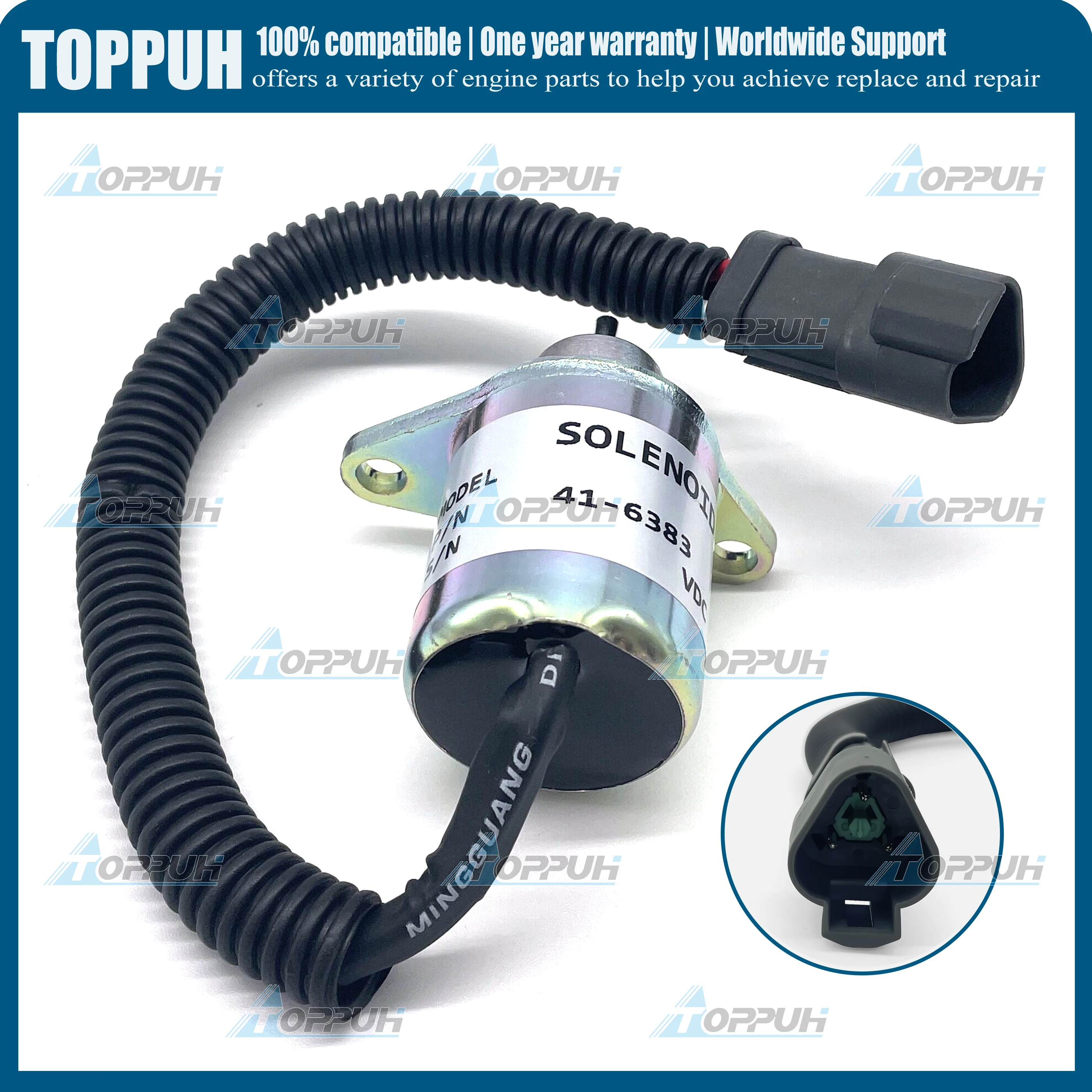 Соленоод остановки отключения 12 В TK 41-6383 для Thermo King Yanmar 41-4306 1503ES-12S5SUC11S SA-4920 SA-4564 SA-4817