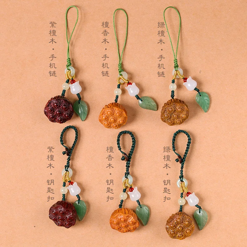 Сбор семян лотоса резьба по сандаловому дереву стручок креативный удачи