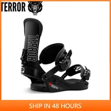 TERROR Snowboard Bindings Ski Boots  Ski Fastener Men and Women Winter Skiing Sports Shock Absorption Protection S/M/L 