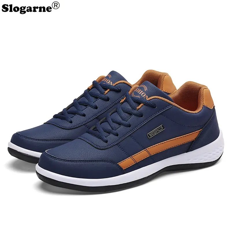 

Students' Leather Casual Sneakers Spring Autumn Casual Shoes Men Outdoor Casual Sports Shoes Male Faux Leather Running Shoes